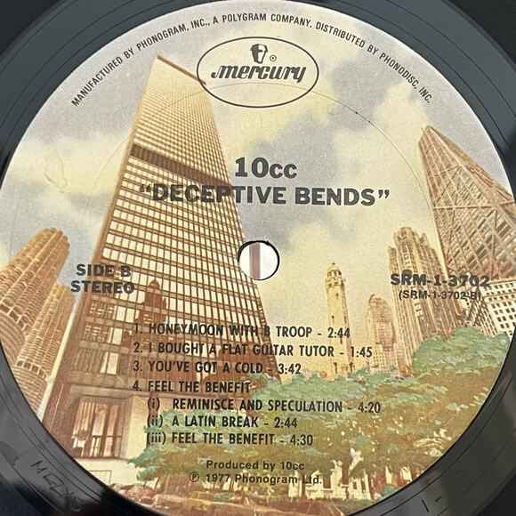 10cc Deceptive Bends Vinyl LP 1977 Gatefold Mercury SRM-1 3702 Promo - Picture 7 of 12